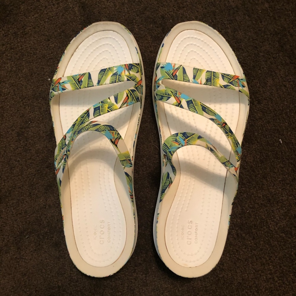 Tropical Crocs Sandals